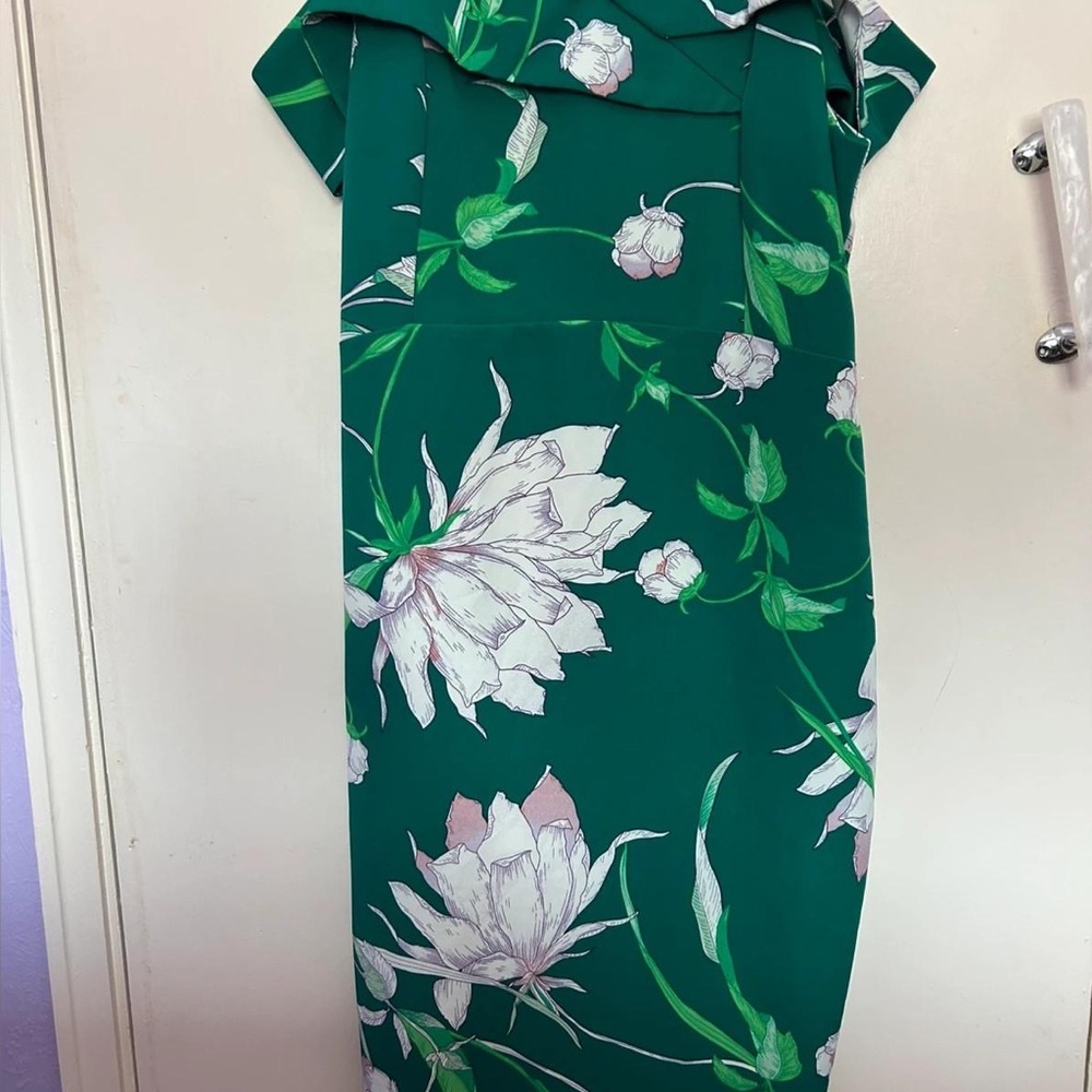 Floral Green Dress
